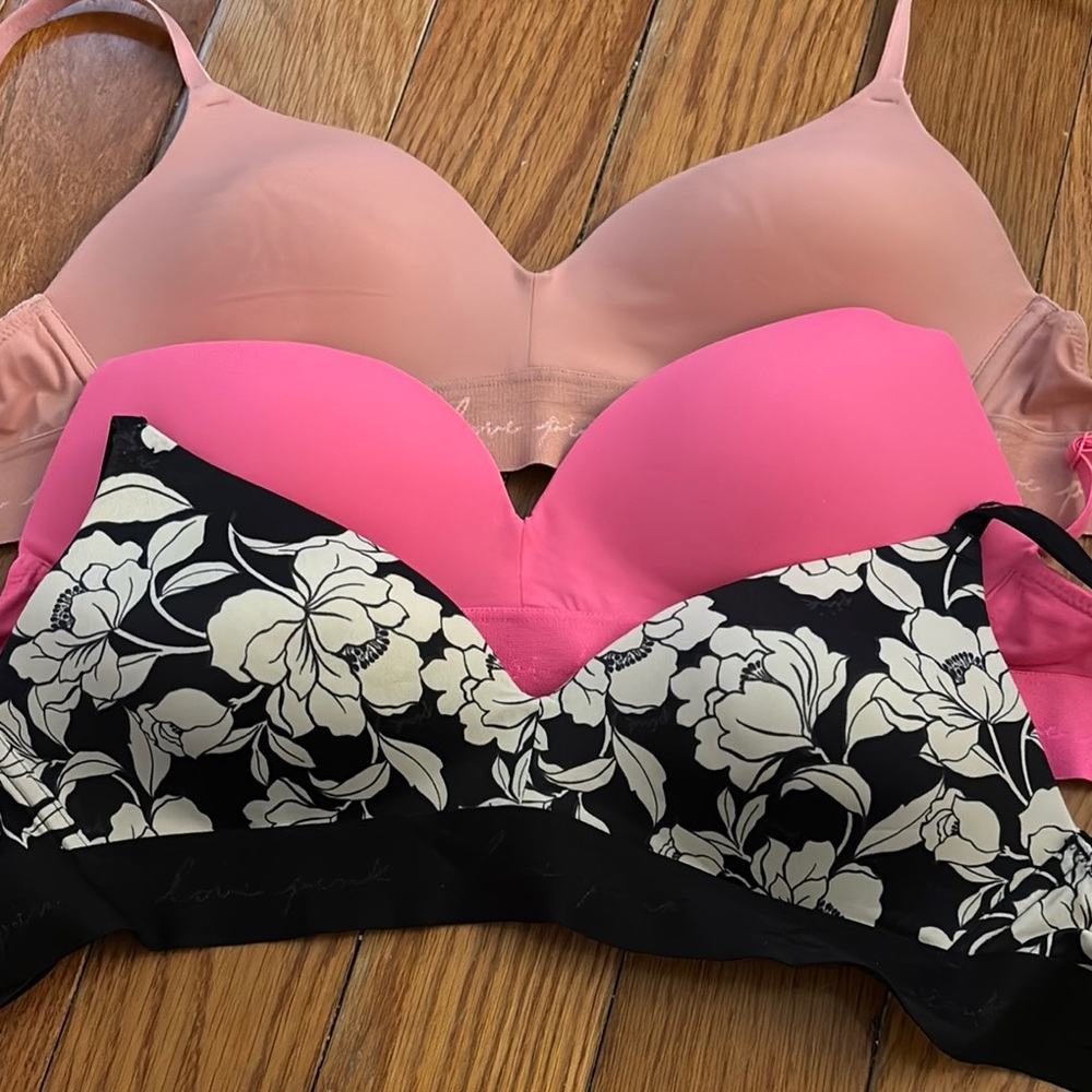Floral Black and Pink Women's VS/PINK Set